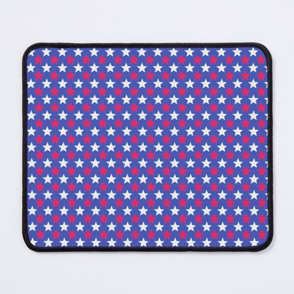 Item preview, Blue White Red Stars Modern Contemporary Print Pattern  designed and sold by VioletsnPansies.