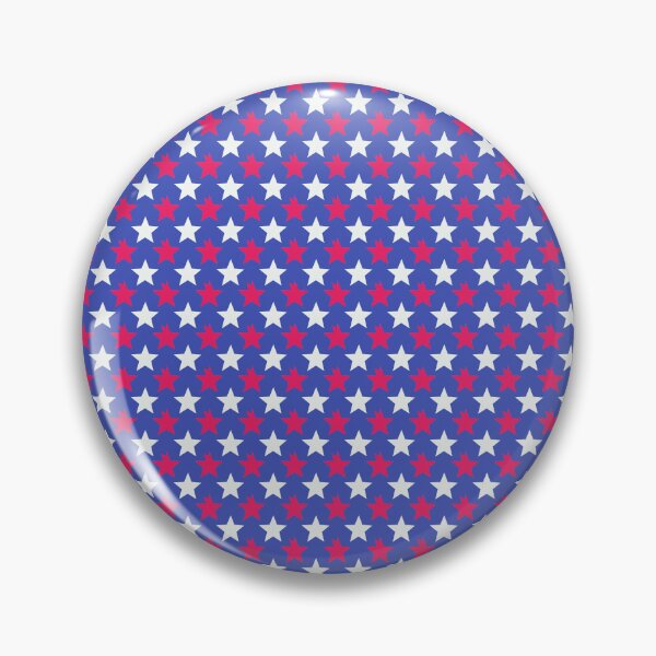 Item preview, Blue White Red Stars Modern Contemporary Print Pattern  designed and sold by VioletsnPansies.