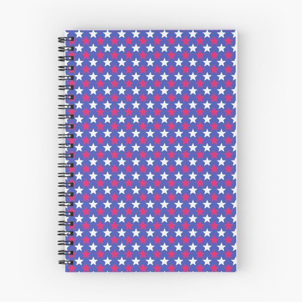 Item preview, Blue White Red Stars Modern Contemporary Print Pattern  designed and sold by VioletsnPansies.