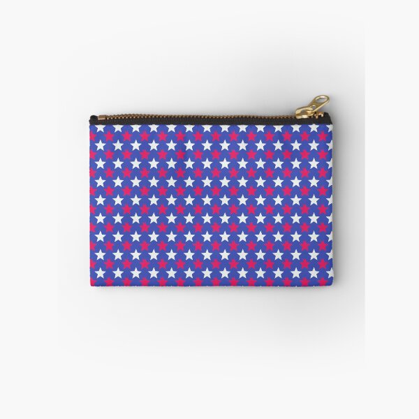 Item preview, Blue White Red Stars Modern Contemporary Print Pattern  designed and sold by VioletsnPansies.