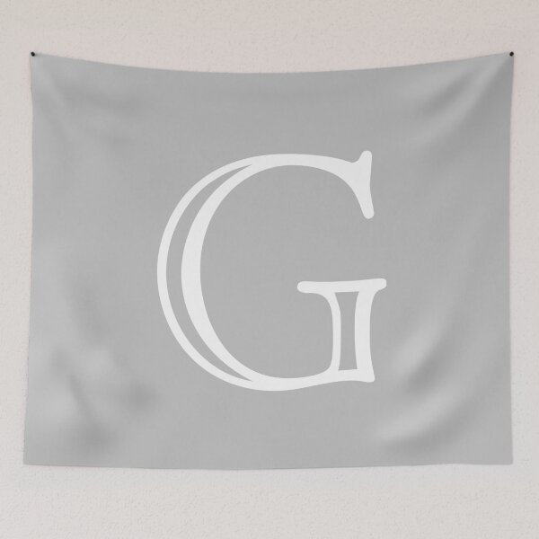 Item preview, Silver Gray Basic And Elegant Monogram G designed and sold by rewstudio.