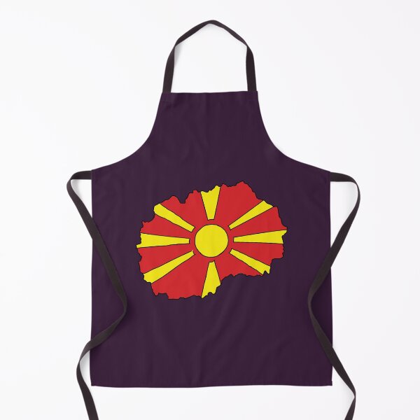 Item preview, North Macedonia country shape flag designed and sold by Rachael Taylor.