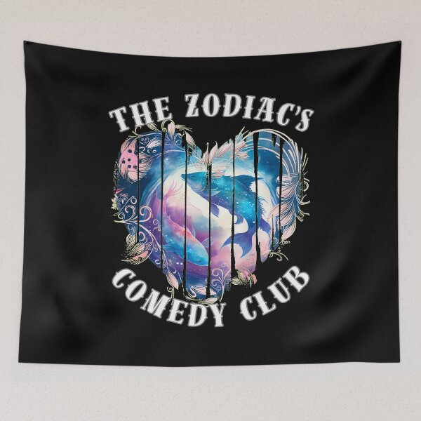 Artikelvorschau, Der Comedy Club des Zodiac. Fische-Symbol entworfen und verkauft von ZodiacWonders.