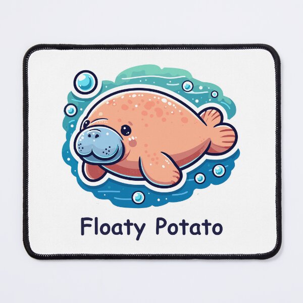 Item preview, Sea Cow Floaty Potato  designed and sold by DinoKate.