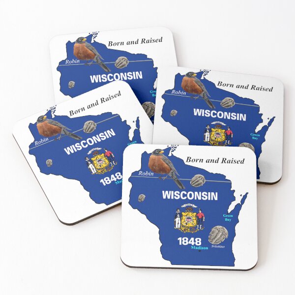 Item preview, Wisconsin: Born and Raised (4/50) designed and sold by KyuubiNicole.