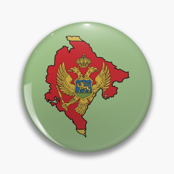 Item preview, Montenegro country shape flag designed and sold by Rachael Taylor.