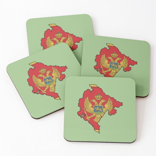 Item preview, Montenegro country shape flag designed and sold by Rachael Taylor.