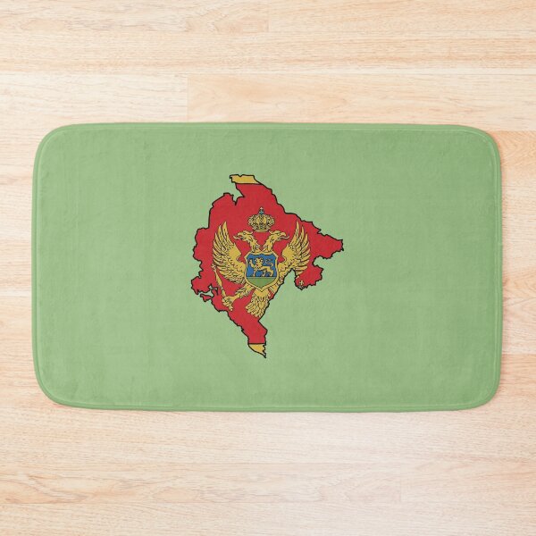 Item preview, Montenegro country shape flag designed and sold by Rachael Taylor.