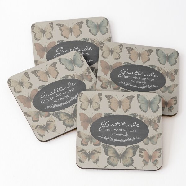 Item preview, Beautiful Butterflies and Gratitude Quote  designed and sold by haRexia.