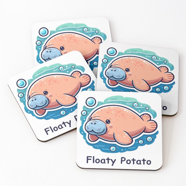 Item preview, Sea Cow Floaty Potato  designed and sold by DinoKate.