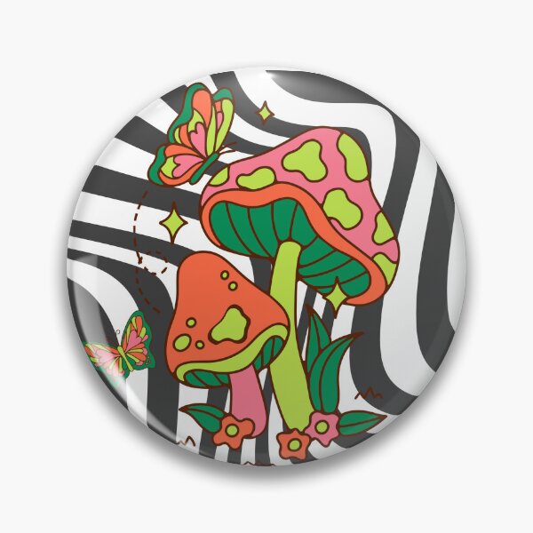 Item preview, mushrooms and butterflies designed and sold by RainbowLetters.