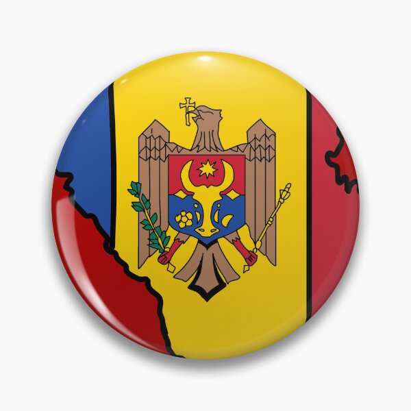 Item preview, Moldova country shape flag designed and sold by Rachael Taylor.