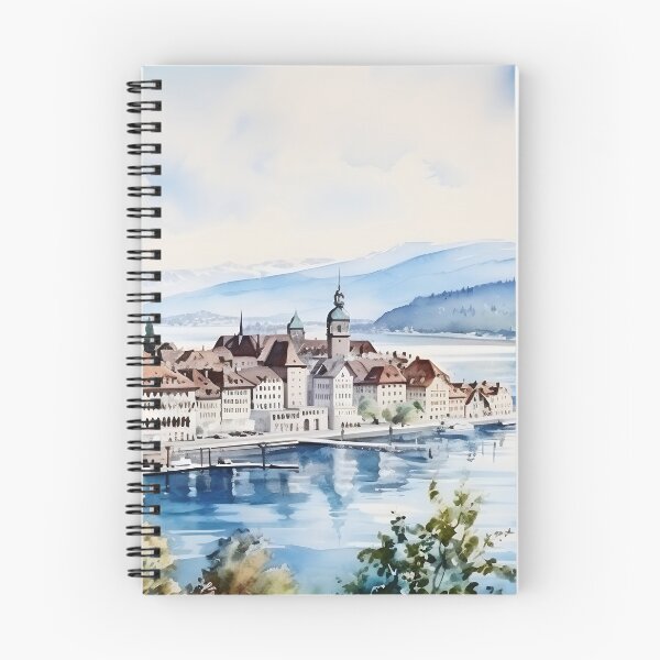 Item preview, Zug Old City Switzerland designed and sold by fluidwatercolor.