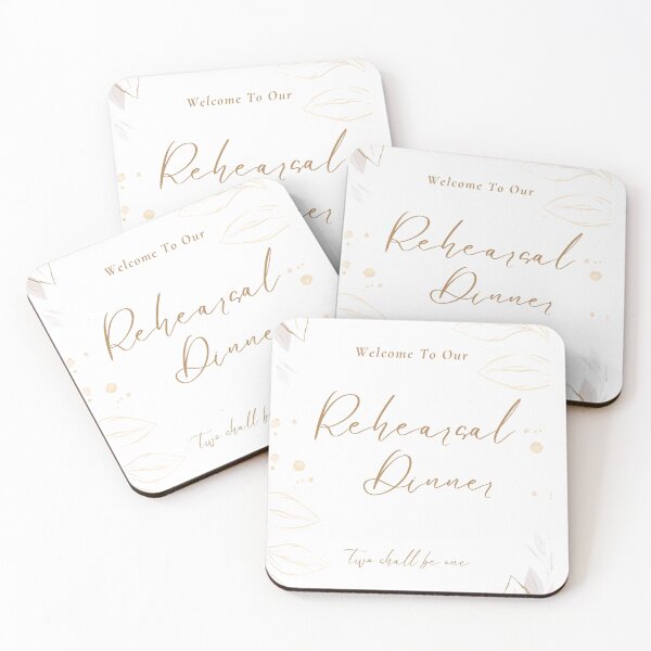 Item preview, Wedding Rehearsal Dinner Beige Minimalist Elegant Floral designed and sold by indepthdesigns.
