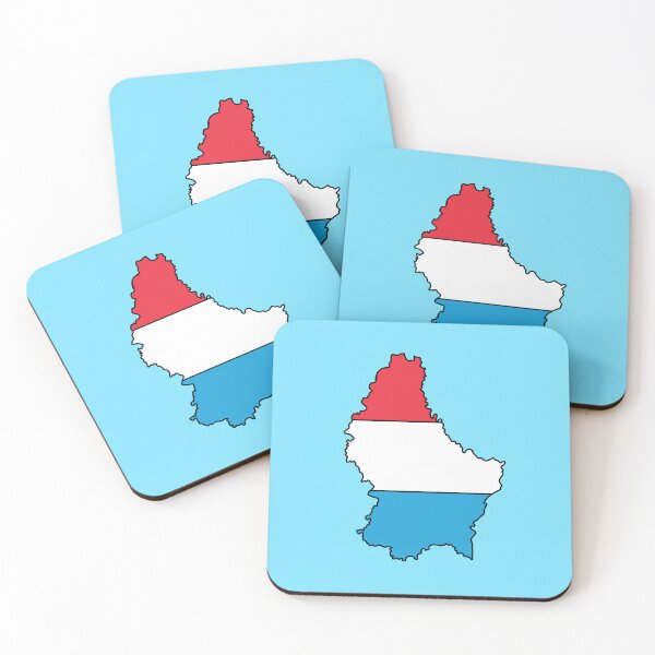 Item preview, Luxembourg country shape flag designed and sold by Rachael Taylor.