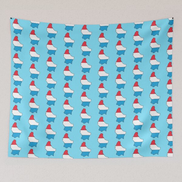 Item preview, Luxembourg country shape flag designed and sold by Rachael Taylor.