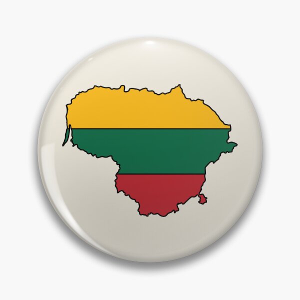 Item preview, Lithuania country shape flag designed and sold by Rachael Taylor.