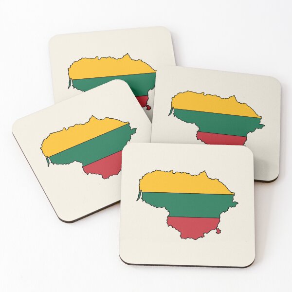 Item preview, Lithuania country shape flag designed and sold by Rachael Taylor.