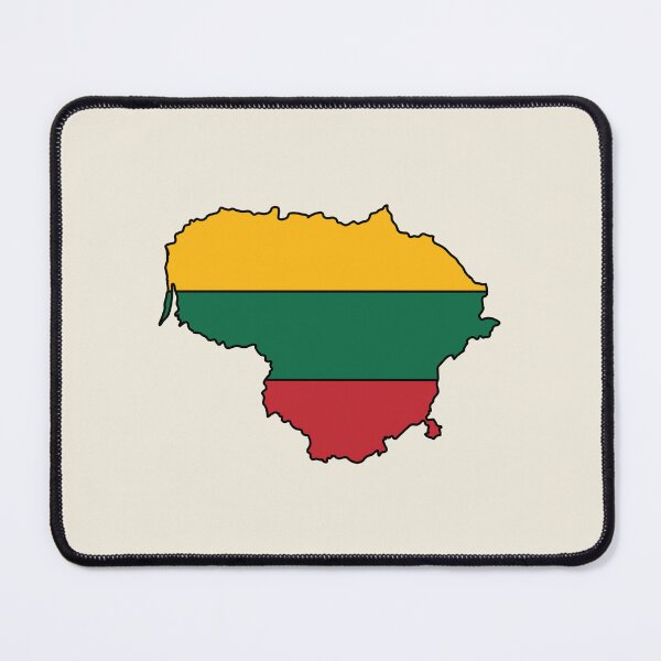 Item preview, Lithuania country shape flag designed and sold by Rachael Taylor.