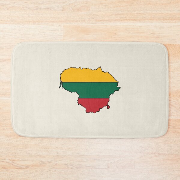 Item preview, Lithuania country shape flag designed and sold by Rachael Taylor.