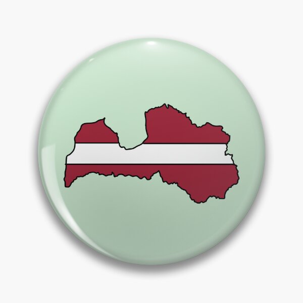 Item preview, Latvia country shape flag designed and sold by Rachael Taylor.