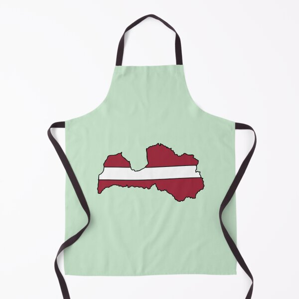 Item preview, Latvia country shape flag designed and sold by Rachael Taylor.