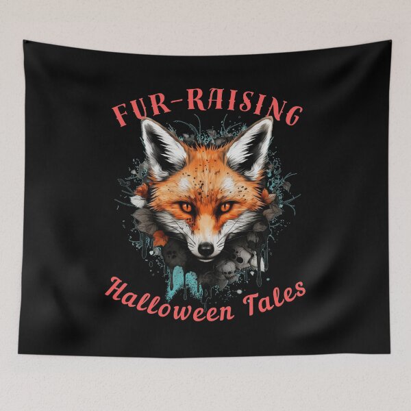 Artikelvorschau, Pelzige Halloween-Geschichten. Retro-Fuchs entworfen und verkauft von FoxVibes.