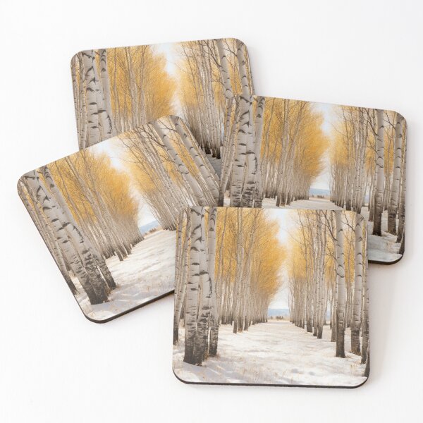 Item preview, Aspen Trees on a Snowy Spring Day designed and sold by Hartbecke.