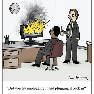 Artwork thumbnail, Tech Support Cartoon by HumoresqueToons