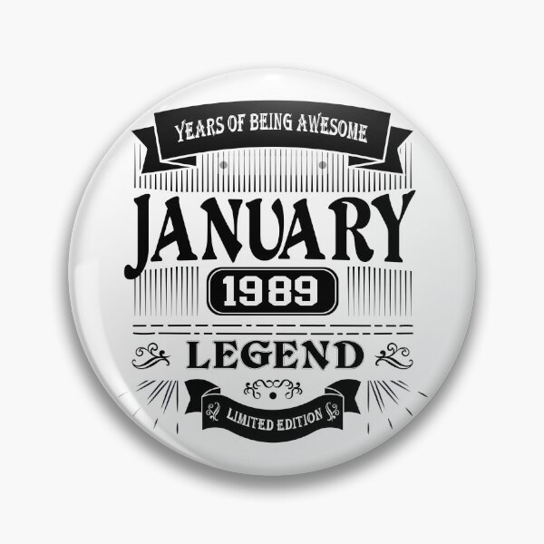 Item preview, Legend Were Born in January 1989 Limited Edition, Birthday Gift, Perfectly Aged years of Being Awesome Vintage 35th Birthday designed and sold by DjenShop.