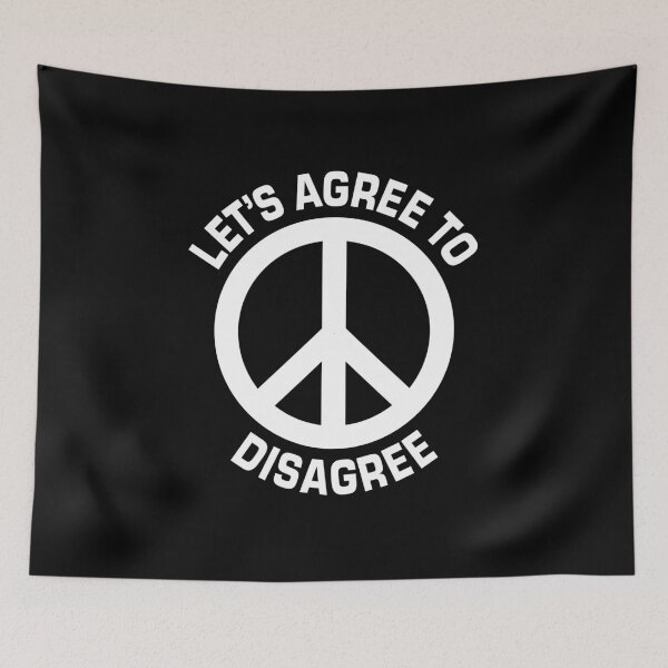 Item preview, Peace Sign: Let's Agree to Disagree designed and sold by ViktorCraft.
