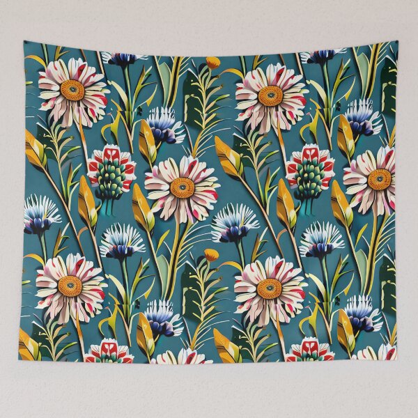 Item preview, Floral Art Elegant & Royal Tapestry Flower Bloomed WIldflowers 1X designed and sold by Zeporas Castle.