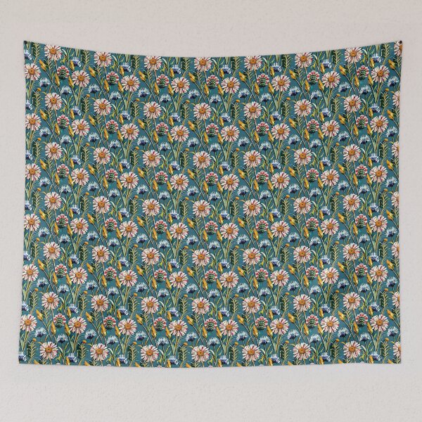 Item preview, Floral Art Elegant & Royal Tapestry Flower Tiled Wildflowers 3X designed and sold by Zeporas Castle.