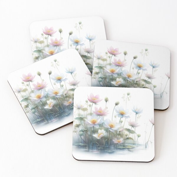 Item preview, Watercolor of wild flowers 01 designed and sold by I-HERE.