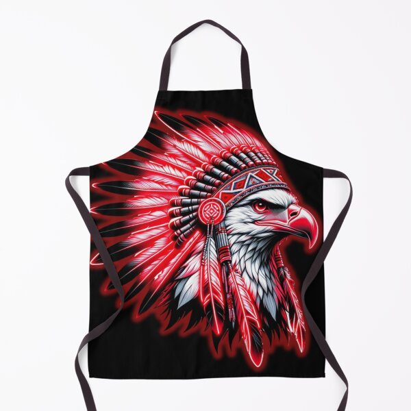 Item preview, Bald Eagle wearing Native American Headdress designed and sold by Blue Raven Designs.