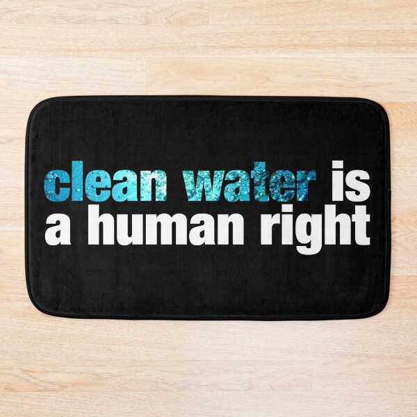 Item preview, clean water is a human right designed and sold by ViktorCraft.