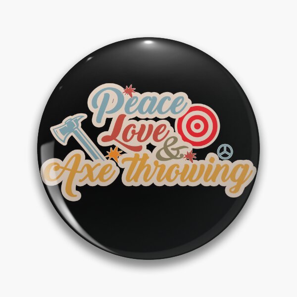 Item preview, Peace Love And Axe Throwing Funny Axe Throwing Gear designed and sold by DynamicDesign.