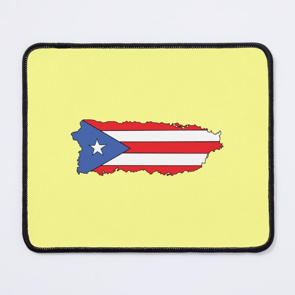 Item preview, Puerto Rico state shape flag designed and sold by Rachael Taylor.