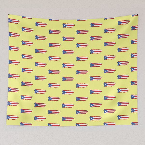 Item preview, Puerto Rico state shape flag designed and sold by Rachael Taylor.