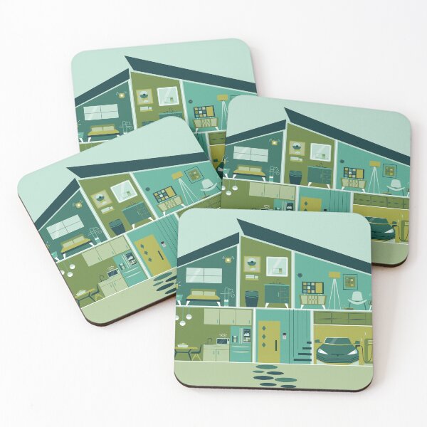 Item preview, Midcentury Modern House of the Future - No Text designed and sold by designbynic.