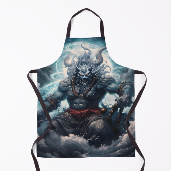 Item preview, Raijin's Roar - Japanese God of Thunder designed and sold by Sakashi-Canvas.
