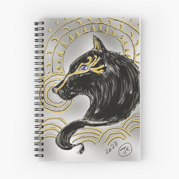 Item preview, Tian Gou - Black & Gold designed and sold by Wolf's Art.