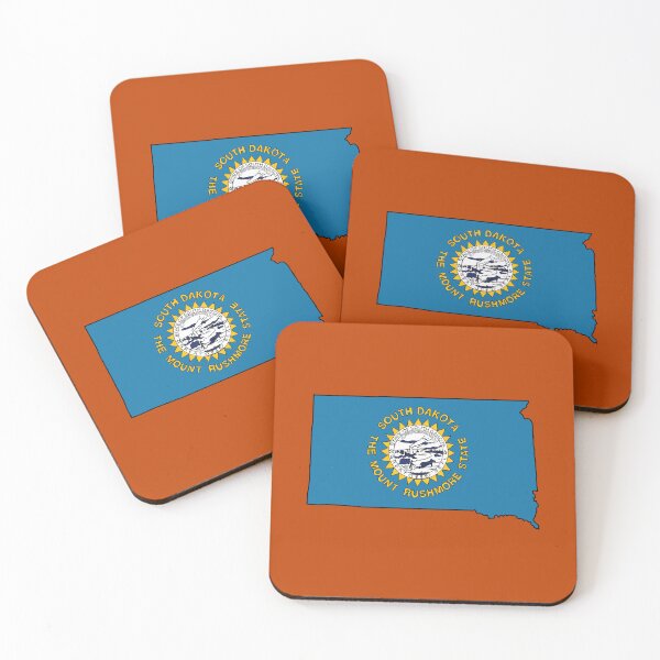 Item preview, South Dakota state shape flag designed and sold by Rachael Taylor.