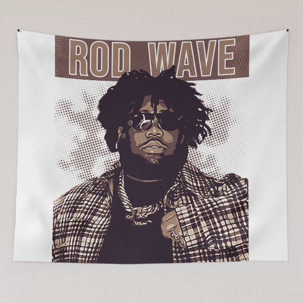 Item preview, Rod Wave // Brown Vintage designed and sold by Degiab.