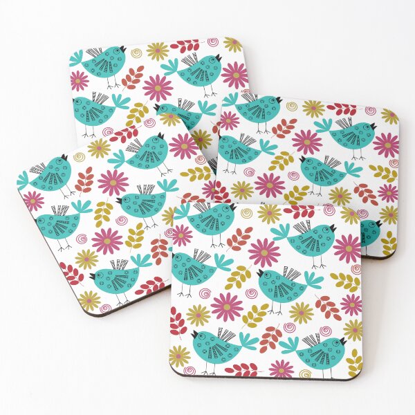 Item preview, Simple Pattern with Bird and flowers designed and sold by JP-99.