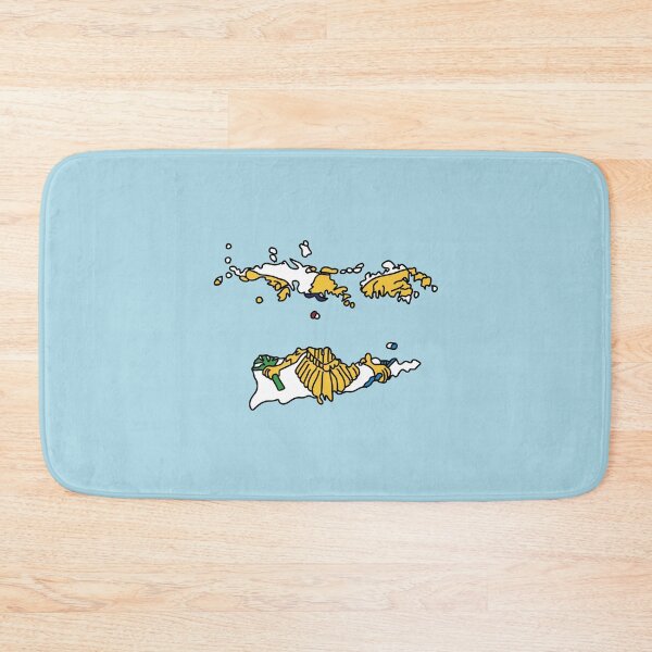 Item preview, U.S. Virgin Islands state shape flag designed and sold by Rachael Taylor.