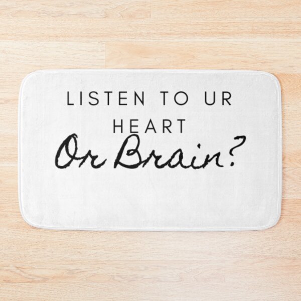 Item preview, Listen to ur heart, or brain?  designed and sold by WifiJW0526.