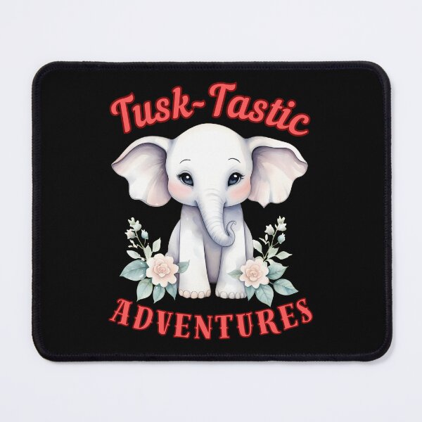 Item preview, Tusk-Tastic Adventures. colorful elephant designed and sold by ElephantVibes.