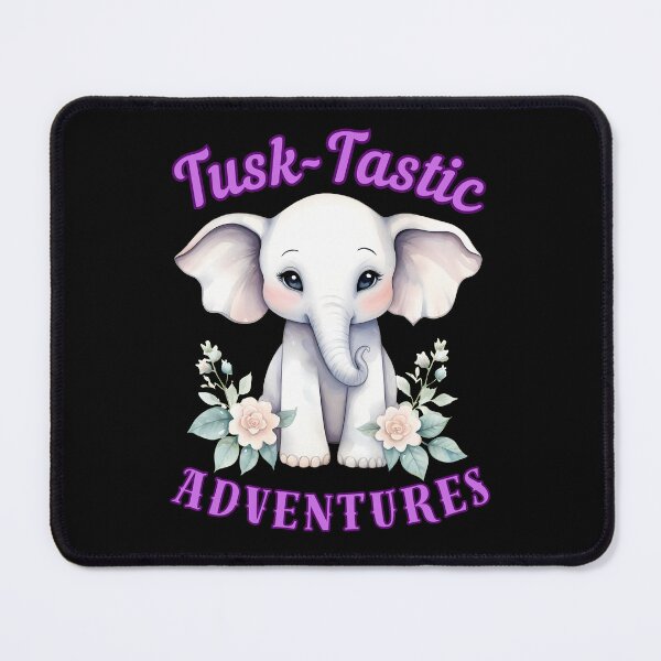 Item preview, Tusk-Tastic Adventures. elephant face designed and sold by ElephantVibes.