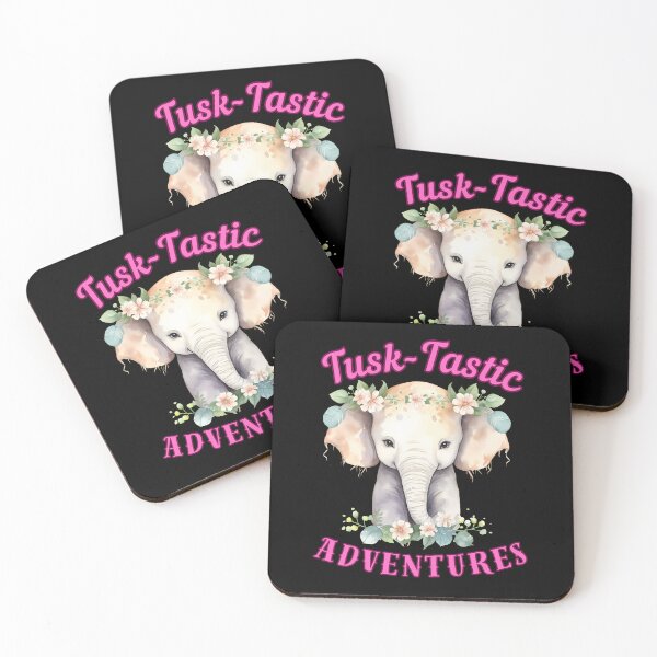 Artikelvorschau, Tusk-tastische Abenteuer. Elefantenspruch entworfen und verkauft von ElephantVibes.